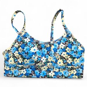 Forever 21 Blue Floral Sports Bra